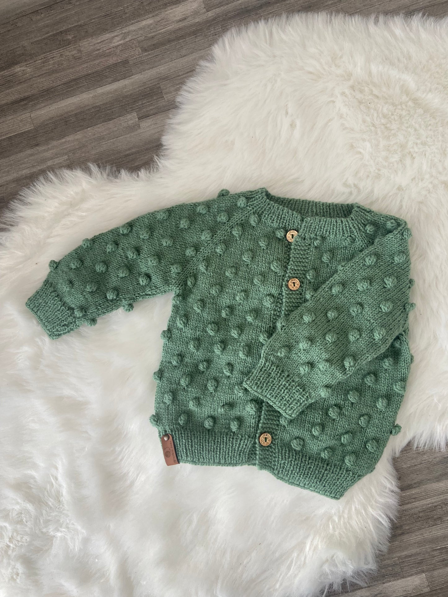 Khaki bubble long sleeve vest