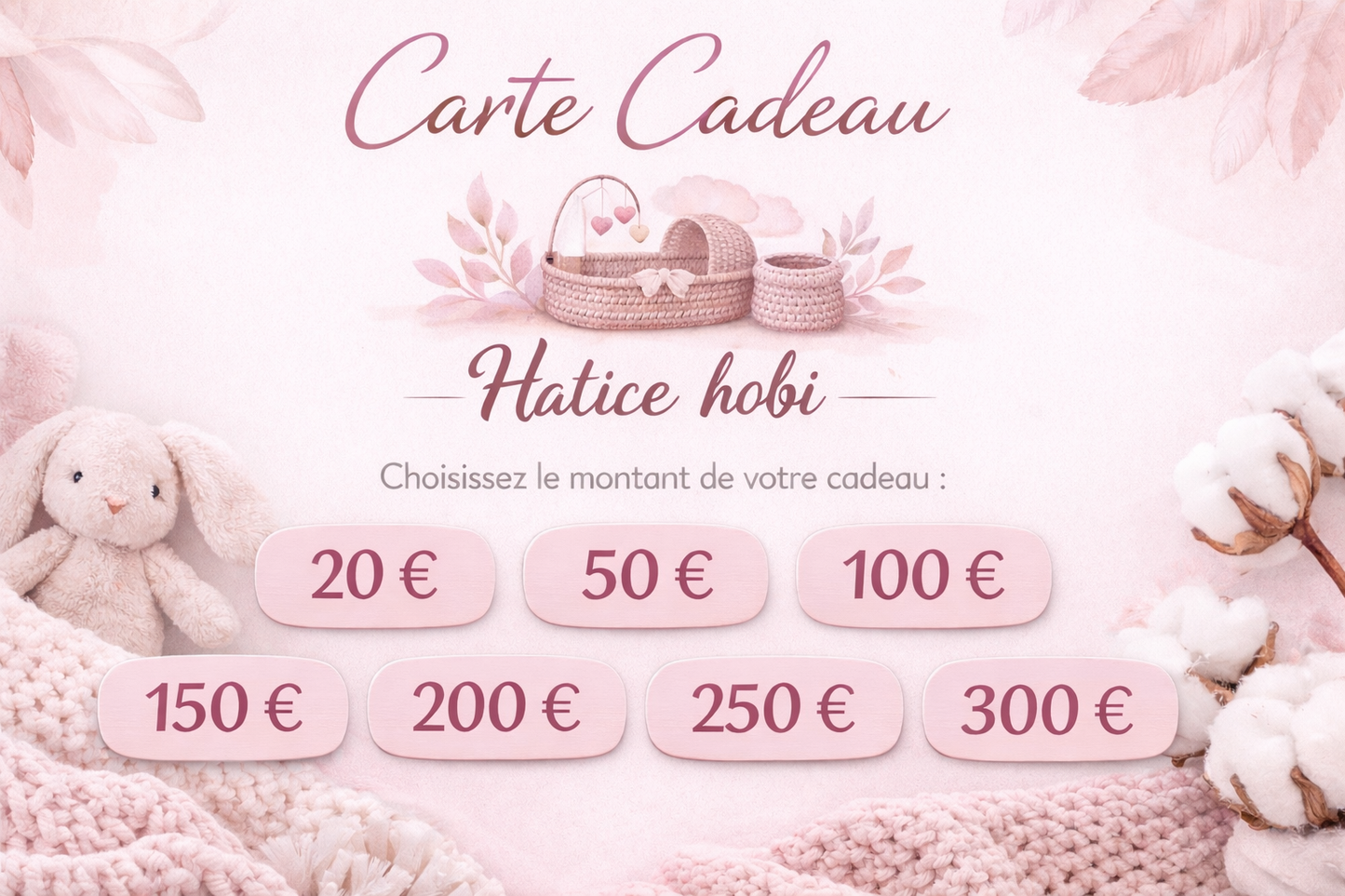 Cartes cadeaux HaticeHobi