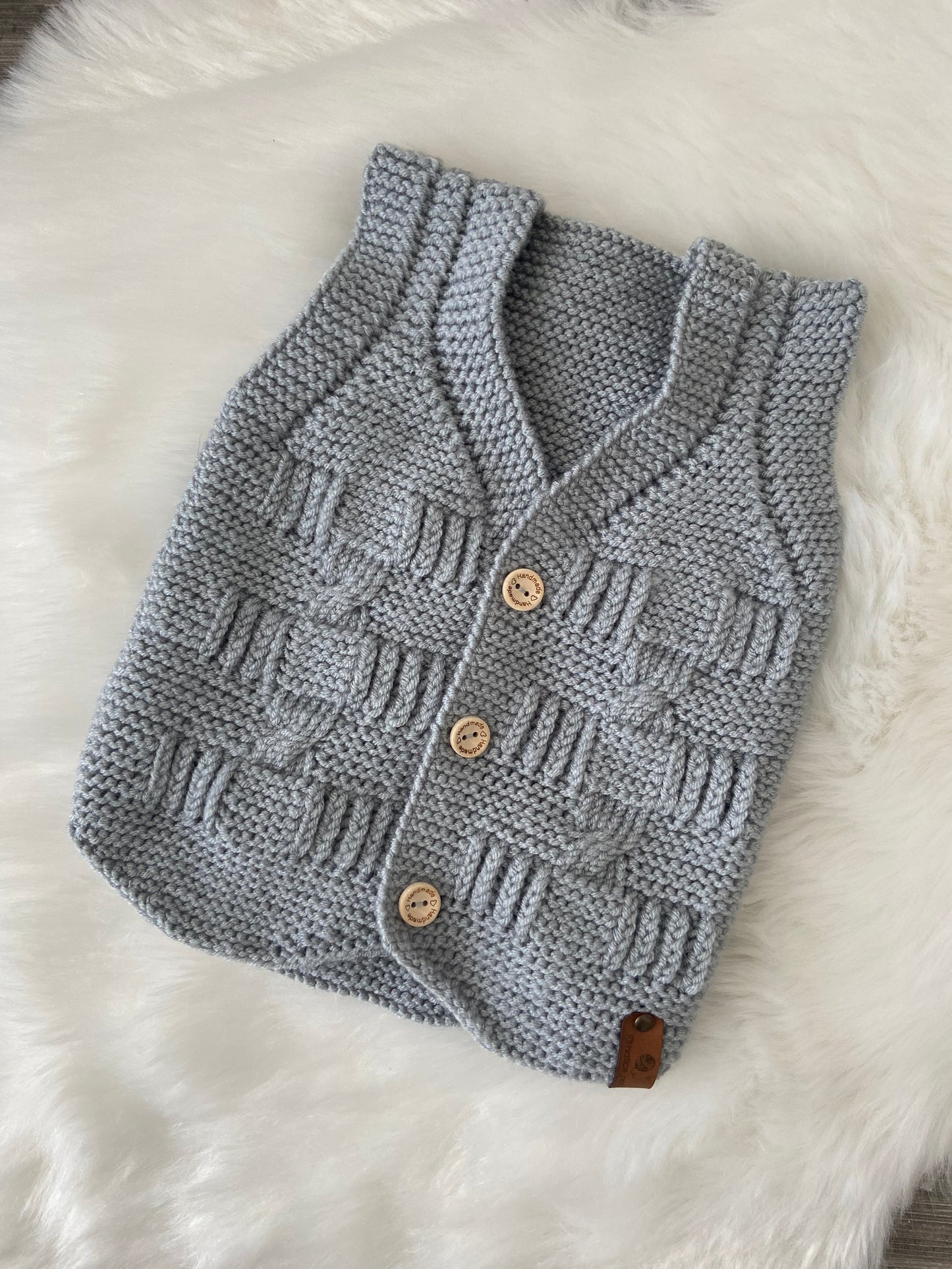 Braided short sleeve vest
