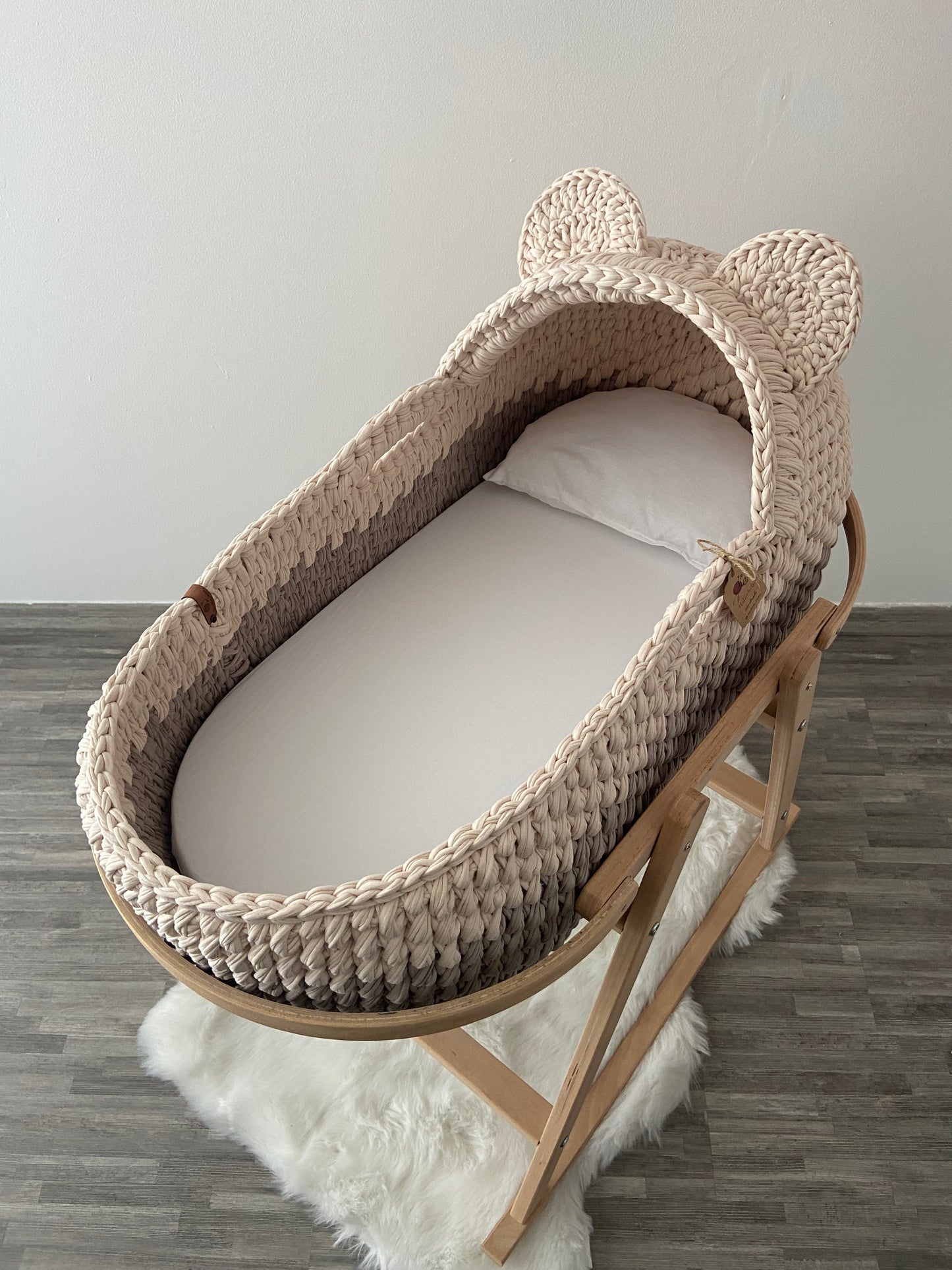 Boncuk Beige/Taupe Two-Tone Cradle